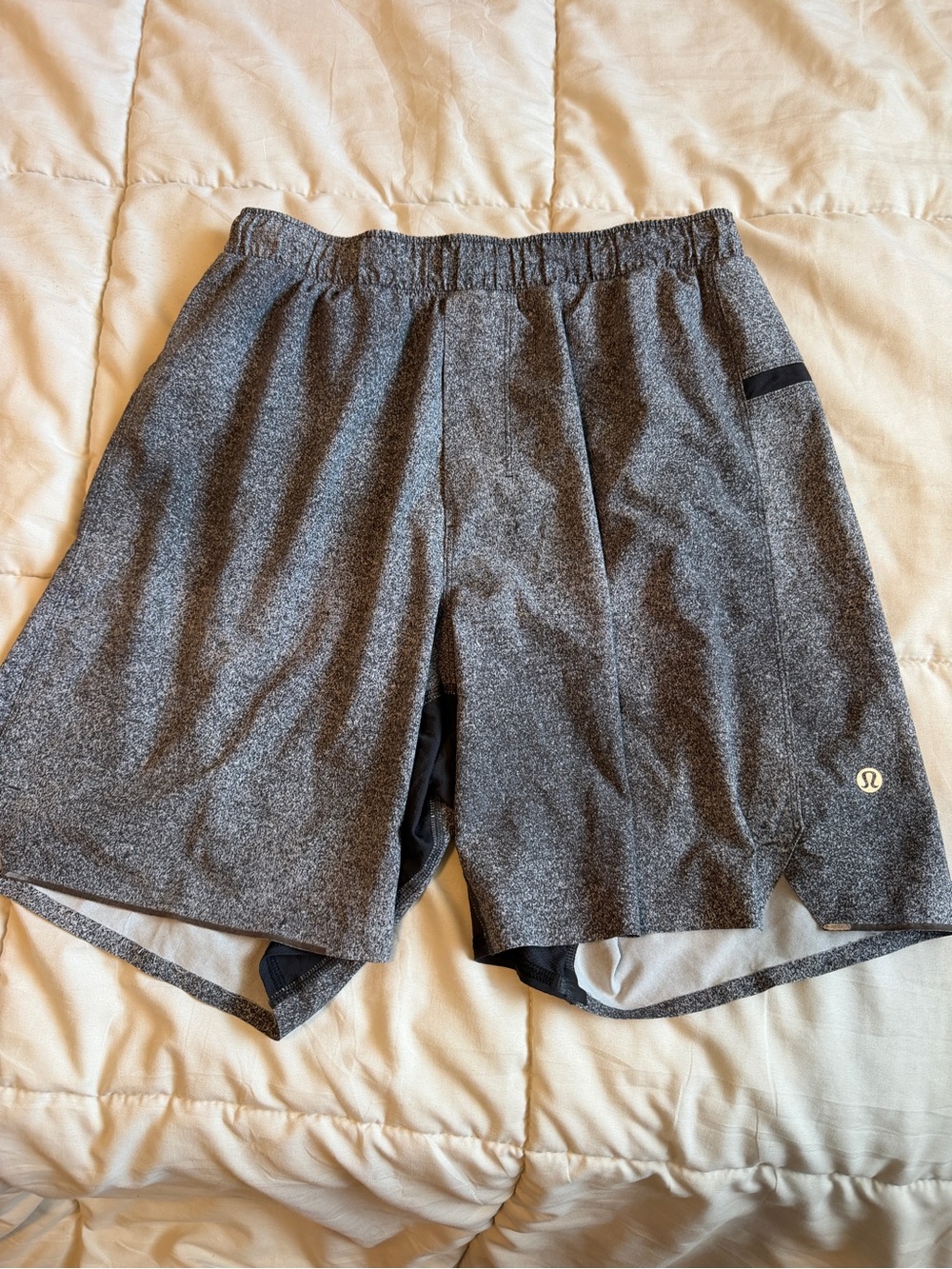 lululemon athletica Men’s Heather Gray Athletic Shorts